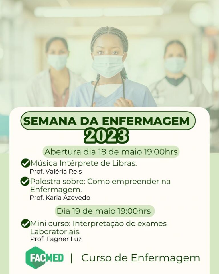 Semana Da Enfermagem Facmed