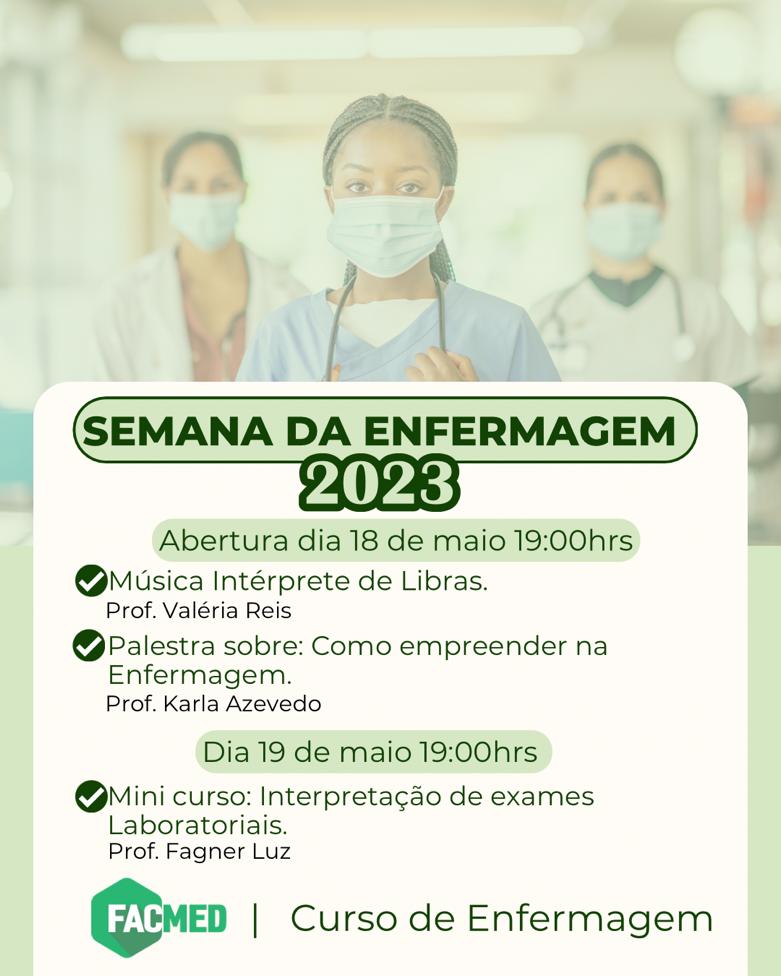 SEMANA DA ENFERMAGEM 2023 – FACMED